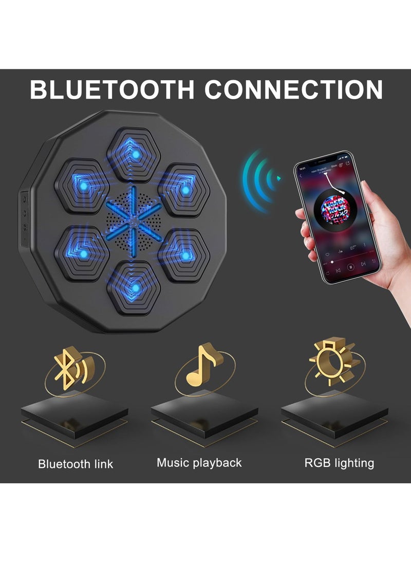 Generic - Electronic Boxing Machine with Boxing Gloves, Smart Bluetooth Music Boxing Machine, Boxing Wall Mount Machine,Wall Punching Pad, Box Beating, Boxing Target,Portable Fighting Game Indoor - Image 1