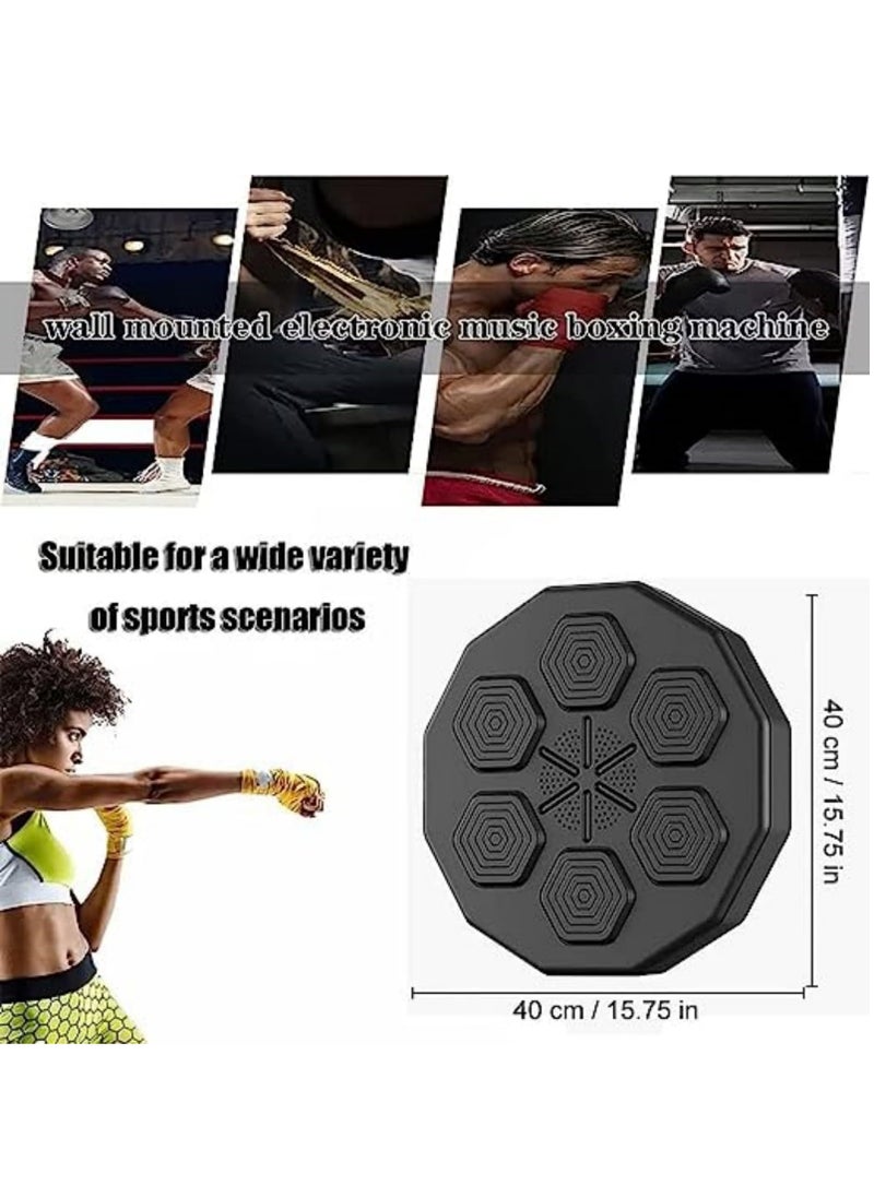 Generic - Electronic Boxing Machine with Boxing Gloves, Smart Bluetooth Music Boxing Machine, Boxing Wall Mount Machine,Wall Punching Pad, Box Beating, Boxing Target,Portable Fighting Game Indoor - Image 1