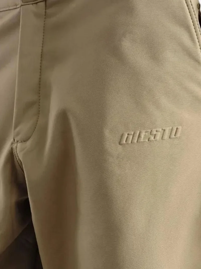 Giesto Beige Natural GIESTO Wide Leg Gabardine Pants with Pocket for Men | Best Price UAE