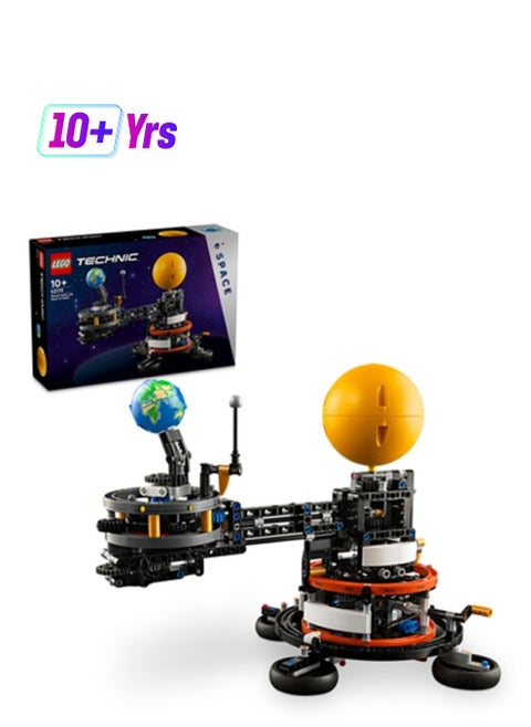42179 Technic Planet Earth And Moon In Orbit Building Set, Outer Space Gift For Kids Aged 10 And Over, Solar System Toy, Imaginative, Independent Play For Boys And Girls (526 Pieces)