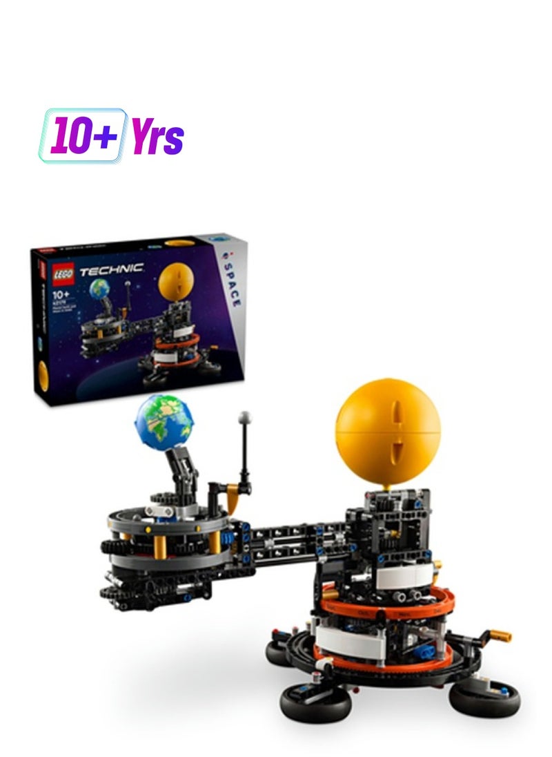 LEGO 42179 Technic Planet Earth And Moon In Orbit Building Set, Outer Space Gift For Kids Aged 10 And Over, Solar System Toy, Imaginative, Independent Play For Boys And Girls (526 Pieces)  - Image 1