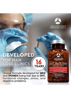 Advanced Trichology Dht Blocker Hair Growth Supplement For Genetic Thinning For Men And Women ; Approved* By American Hair Loss Association ; Guaranteed Backed By 20 Years Of Experience In Hair Loss Treatment Clinics  - Image 5