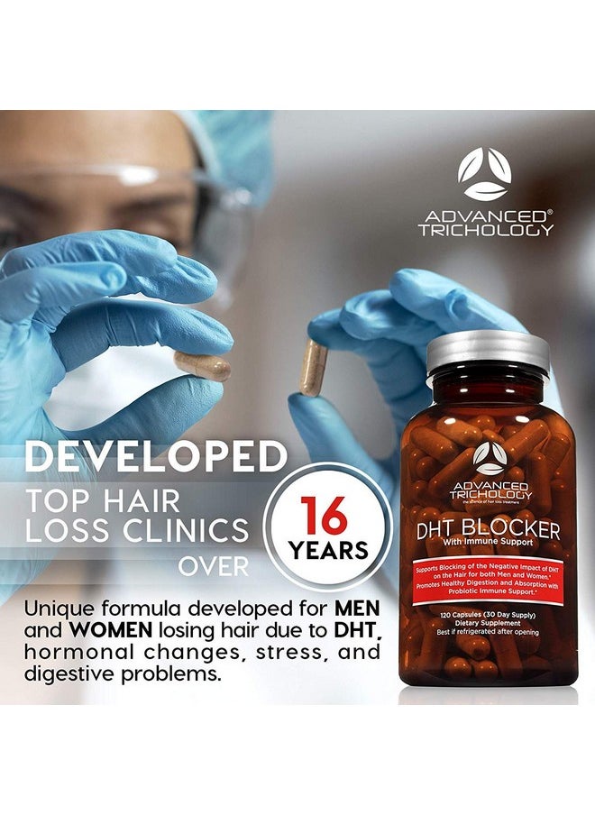 Advanced Trichology - Dht Blocker Hair Growth Supplement For Genetic Thinning For Men And Women ; Approved* By American Hair Loss Association ; Guaranteed Backed By 20 Years Of Experience In Hair Loss Treatment Clinics - Image 1