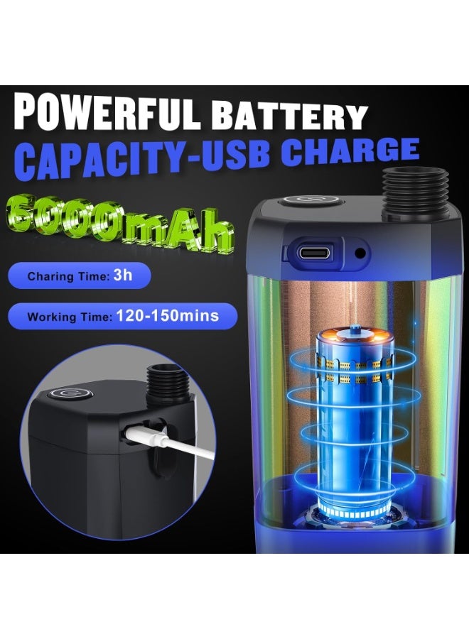COYO Portable Shower for Camping, [Long-Lasting] 6000mAh Rechargeable Camping Shower with Intelligent LED Display, 4 Spray Modes, IPX7 Waterproof Outdoor Camp Pump for Hiking, Travel, Car, Pet - Image 2