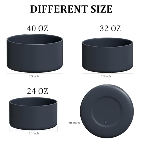 Affute Silicone Boot for Owala Water Bottle 40 oz, Anti-Slip Protective Sleeve for FreeSip/Twist/Flip Water Bottles, BPA Free, Bottom Bumper Cover Protects Water Bottles from Scratches(Dark blue) - Image 4