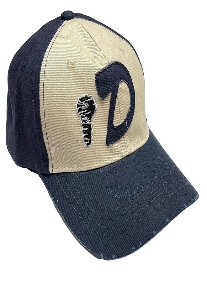 costumebase Clementine D Trucker Cap Weathered Baseball Aged Cap Hat Headgear Walking Dead Blue - Image 3