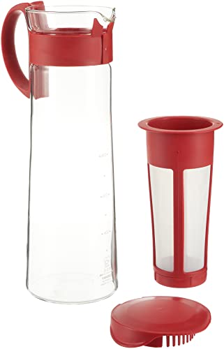 Hario "Mizudashi" Cold Brew Coffee Maker, 1000ml, Red - Image 3