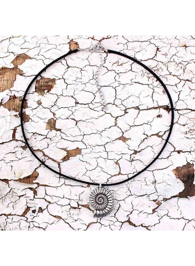 Yalice Boho Conch Shell Necklace Chain Leather Suede Choker Necklaces for Women and Girls - Image 3