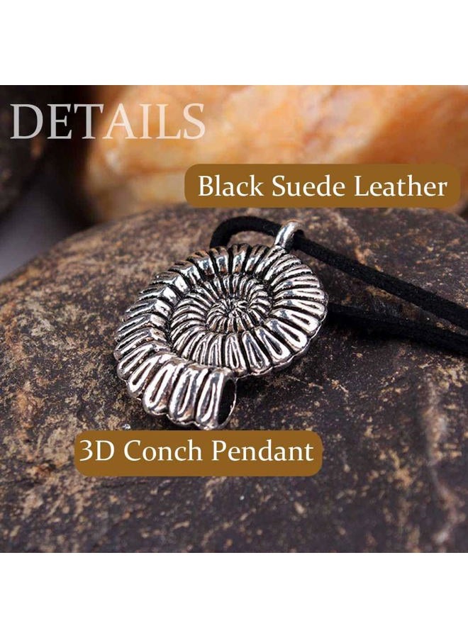 Yalice Boho Conch Shell Necklace Chain Leather Suede Choker Necklaces for Women and Girls - Image 5
