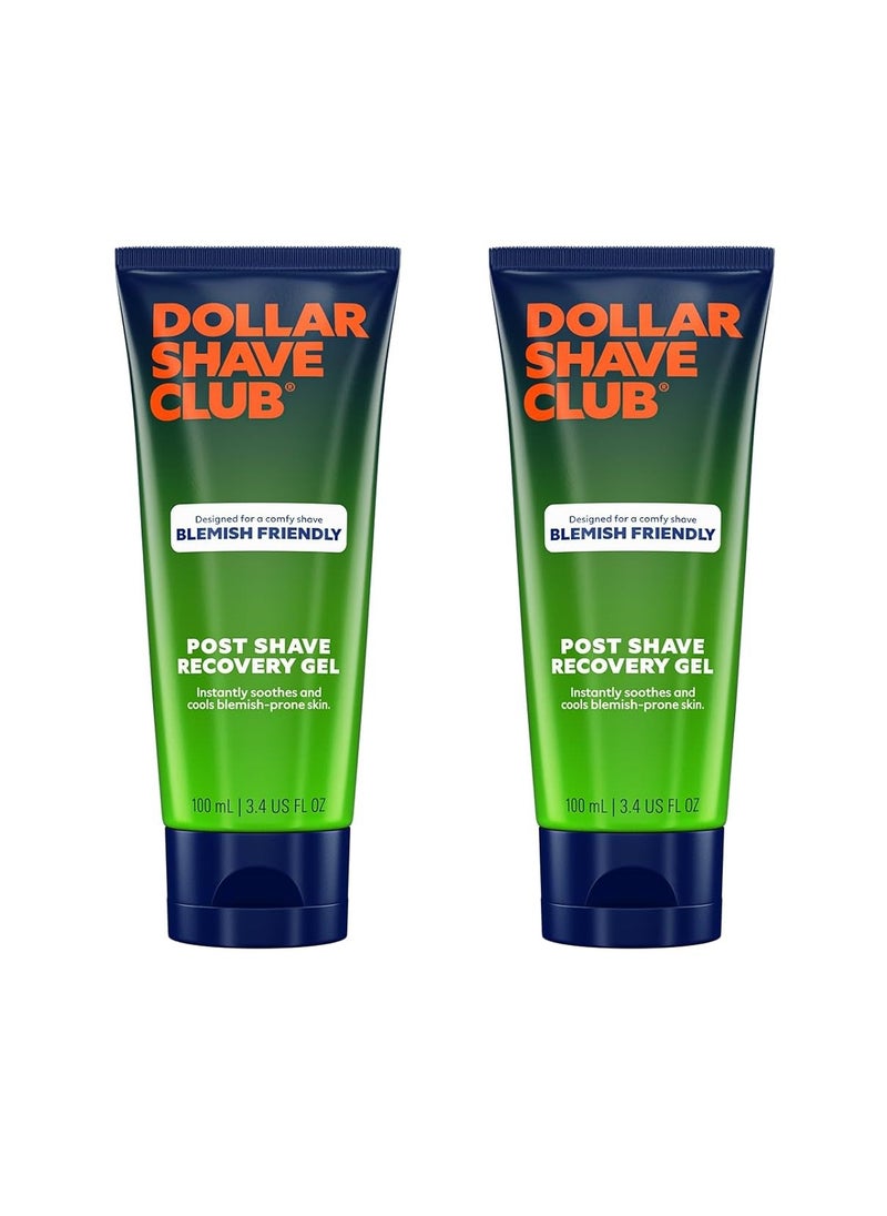 DOLLAR SHAVE CLUB Dollar Shave Club | Blemish Friendly Post Shave Recovery Ge 3.4 ounce (2 Pack) | A Soothing and Cooling Post Shave Balm Suitable for Blemish Prone Skin  - Image 1