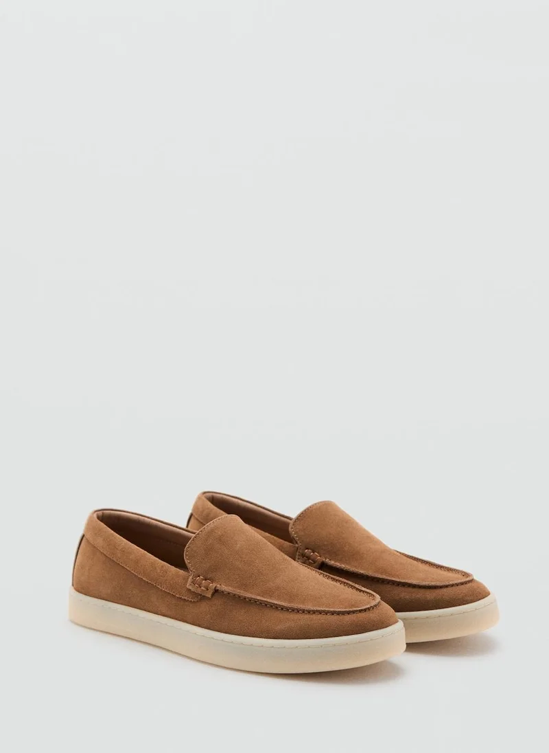 Mango Man Split leather shoes