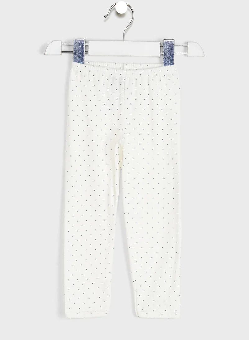 Petit Bateau Kids Dot Print Pyjama Set