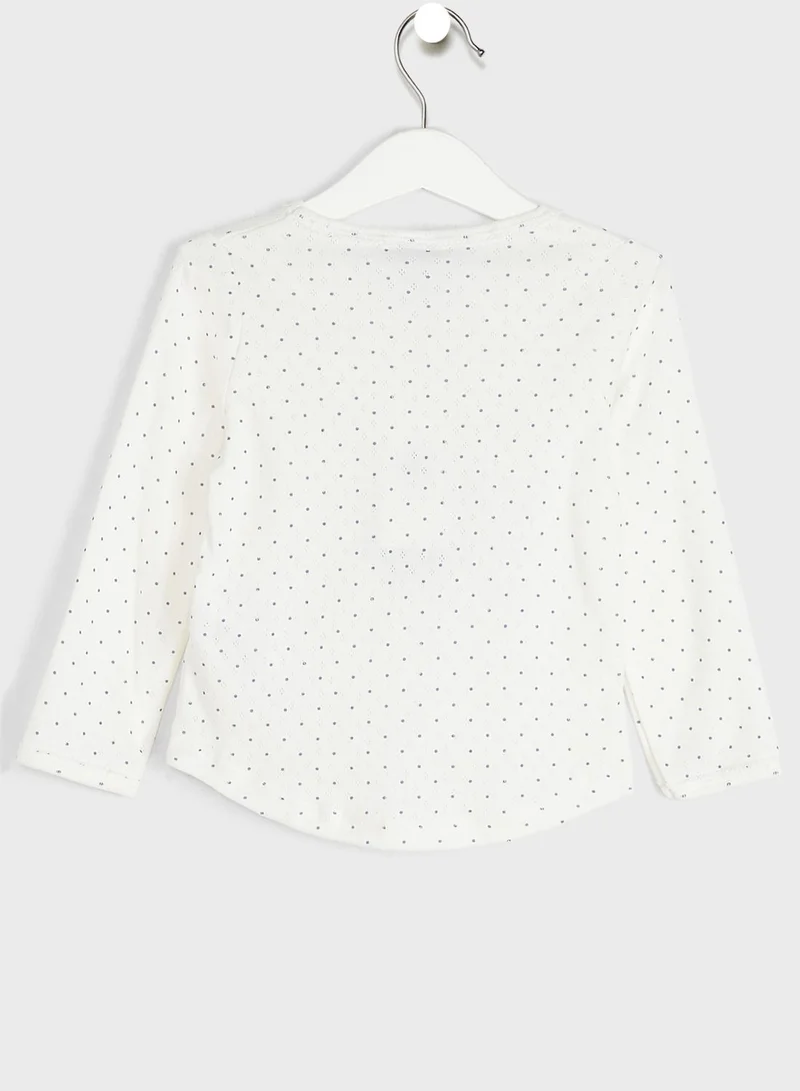 Petit Bateau Kids Dot Print Pyjama Set