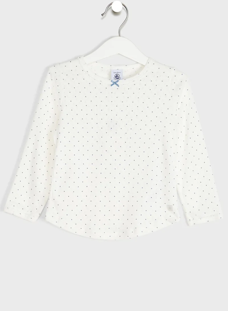 Petit Bateau Kids Dot Print Pyjama Set