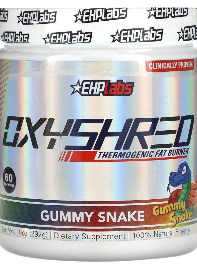 EHPLabs OxyShred Thermogenic Fat Burner Gummy Snake 10 oz (292 g)