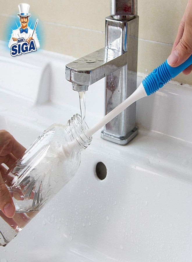 Mr Siga MR. SIGA Long Handle Plastic Bottle Cleaning Brush (Blue) - Image 5