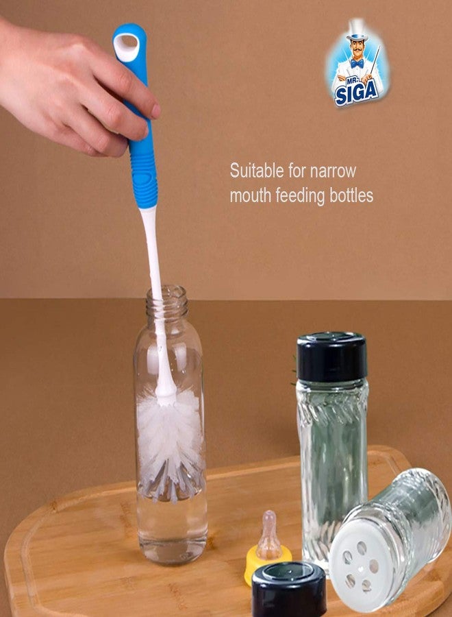 Mr Siga MR. SIGA Long Handle Plastic Bottle Cleaning Brush (Blue) - Image 4