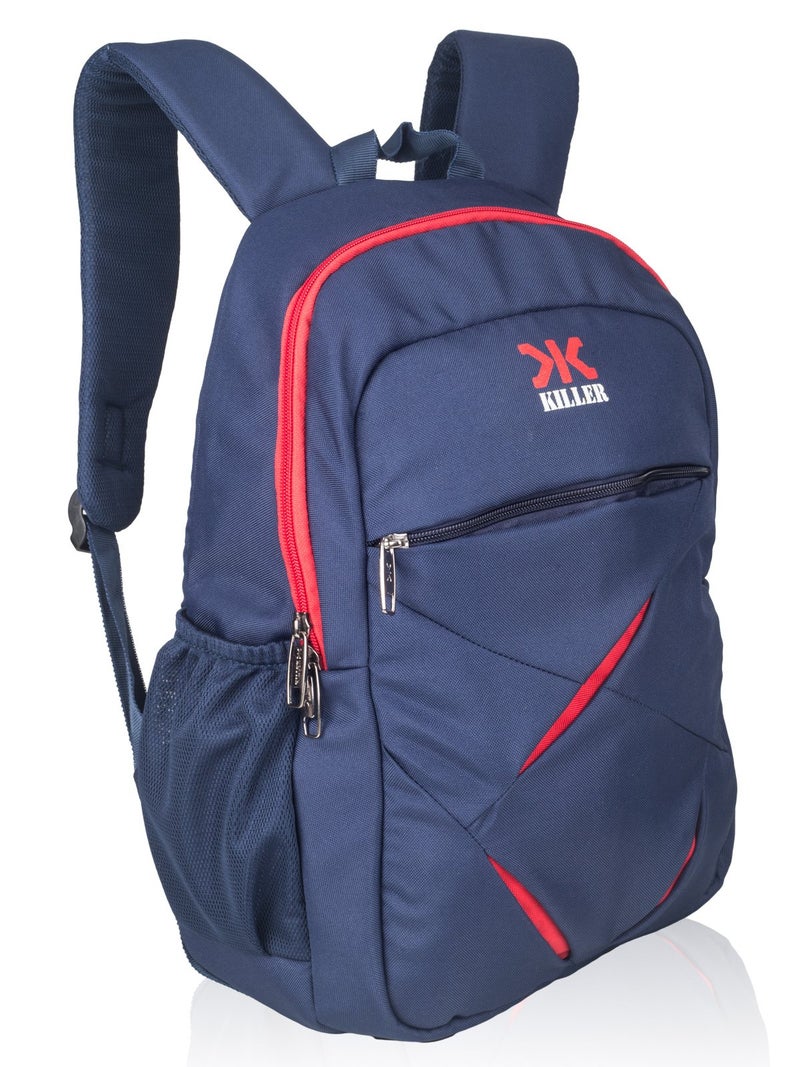 Killer Lister Laptop Backpack for 15.6 inch Laptop - Trendy Everyday Carry College Backpacks for Boys - Navy Blue - Image 2