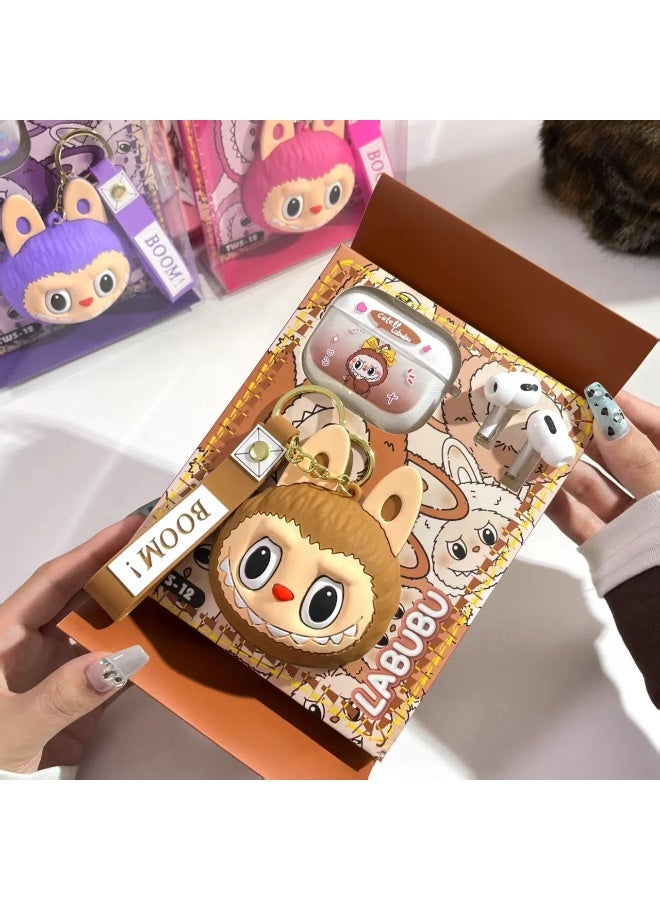 General Labubu doll small pendant, long battery life, casual in-ear wireless Bluetooth headset  - Image 3