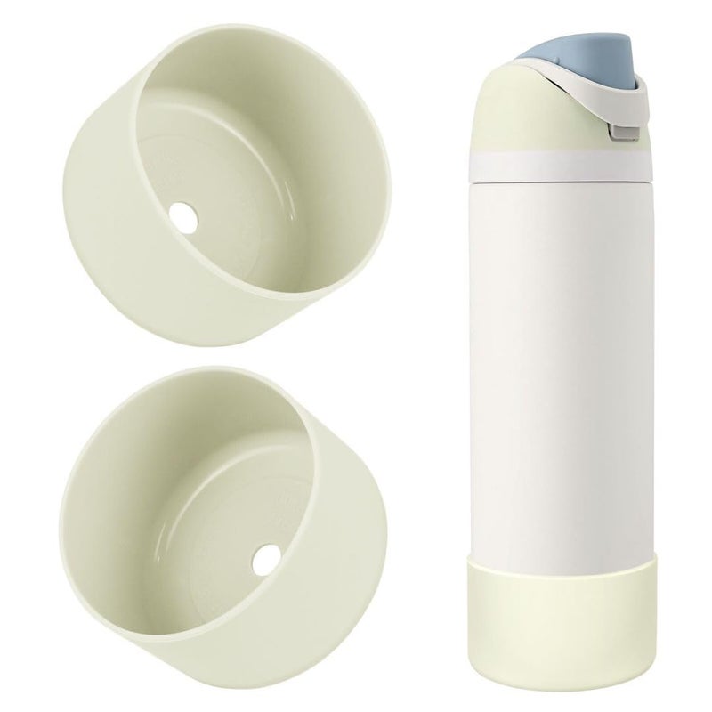 BKBY 2PCS Silicone Water Bottle Boot, Compatible with Owala 24oz 32oz 40oz, Protective Anti-Scratch & Anti-Dent No Noise Sleeve Cover for FreeSip/Twist/Flip Water Bottles (Iced Breeze, 24oz) - Image 1