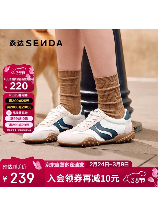 Senda a Women's Training Shoes Spring Autumn Sports Outdoor Casual Xpz01cm5 Off-white Size 37 - Image 1