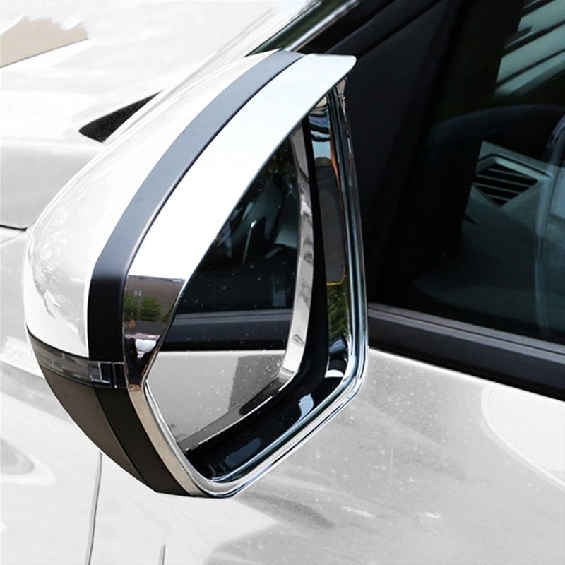 Wivplex Chrome Door Rearview Mirror Eyebrow Covers for Peugeot 3008 GT - Image 5