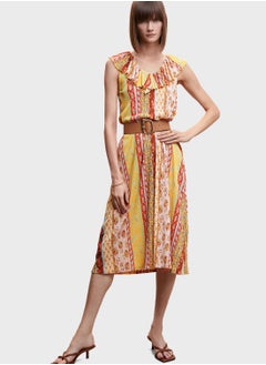 Printed Overlay Dress