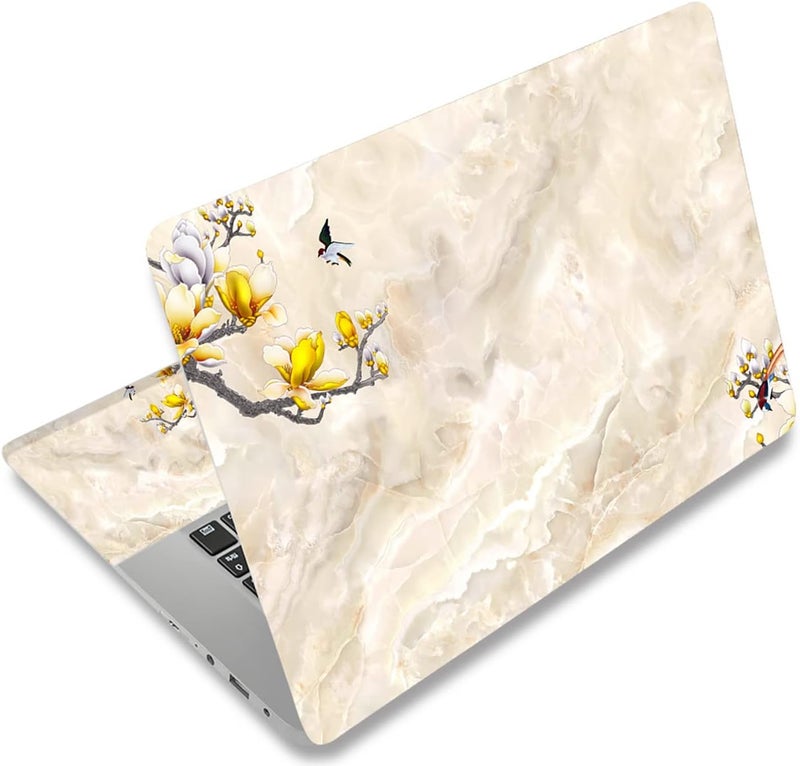 icolor Yellow Flower Laptop Skin Sticker Decal - Image 1