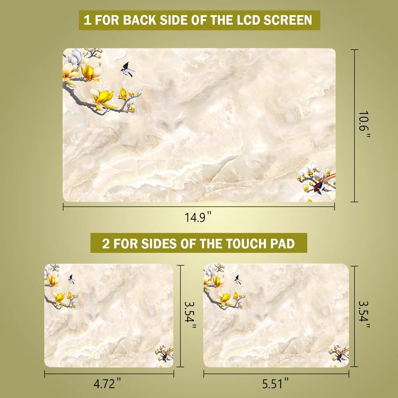 icolor Yellow Flower Laptop Skin Sticker Decal - Image 5