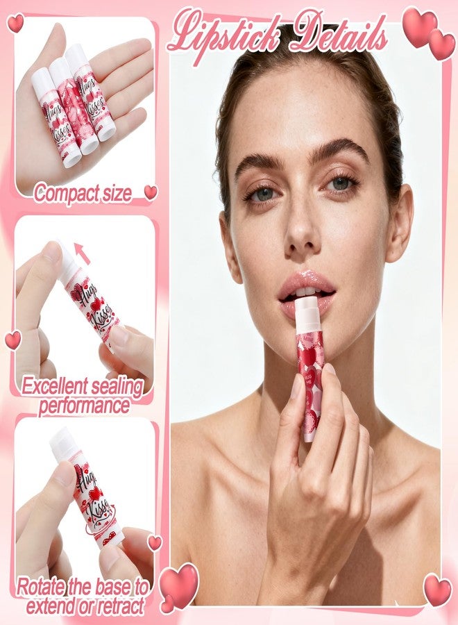 Demissle 36 Sets Valentine's Day Hand Cream and Lip Balm Gift Set Bulk Small Love Heart Lotion Lip Care Travel Size Valentine's Galentine's Favor for Women Guest Coworker Teacher Bridal Shower - Image 4