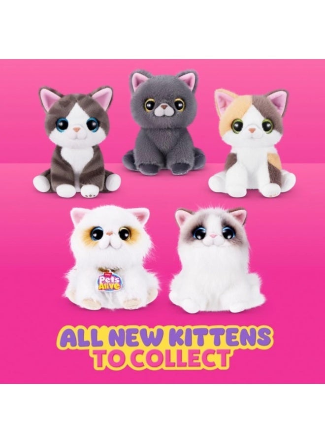 Pets Alive Smitten Kittens Series 2 Mystery Surprise Ball – Interactive Plush Kitten Toy with Hidden Surprises & Accessories for Kids - Image 4