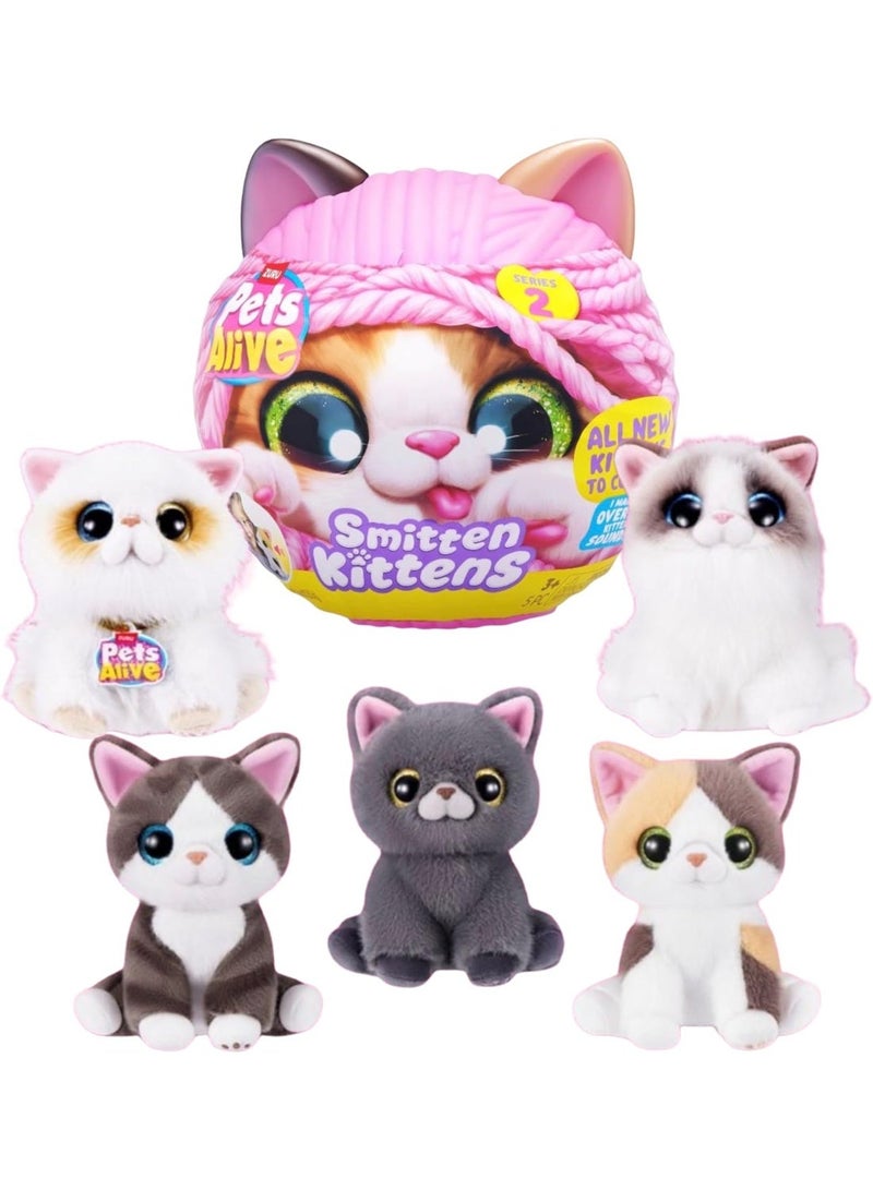 Pets Alive Smitten Kittens Series 2 Mystery Surprise Ball – Interactive Plush Kitten Toy with Hidden Surprises & Accessories for Kids - Image 5