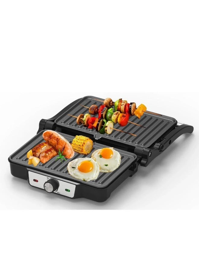 Denx DX2094 Electric Grill with Non-Stick Teflon Surface and 1600W Power - Image 4