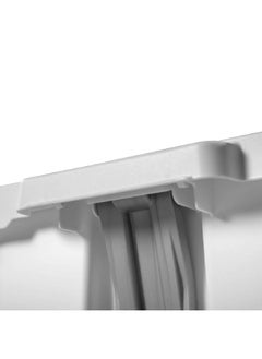 Sterilite Premium Polypropylene Rectangular Touchless Pedal Bin White 11.9 Gal 6040047  - Image 3