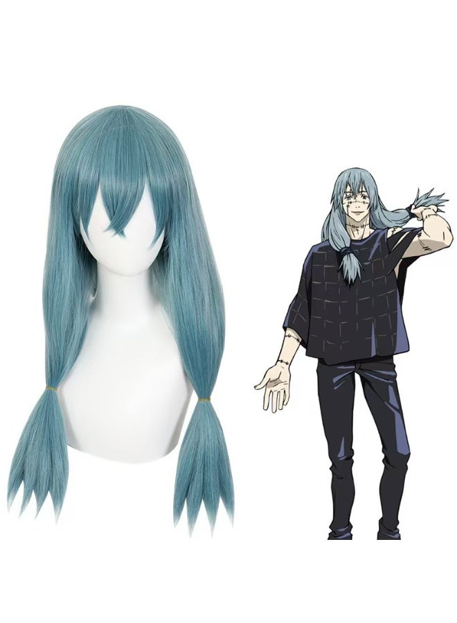 general Jujutsu Kaisen Mahito cosplay wig thickened breathable heat-resistant headgear washable and easy to shape - Image 1