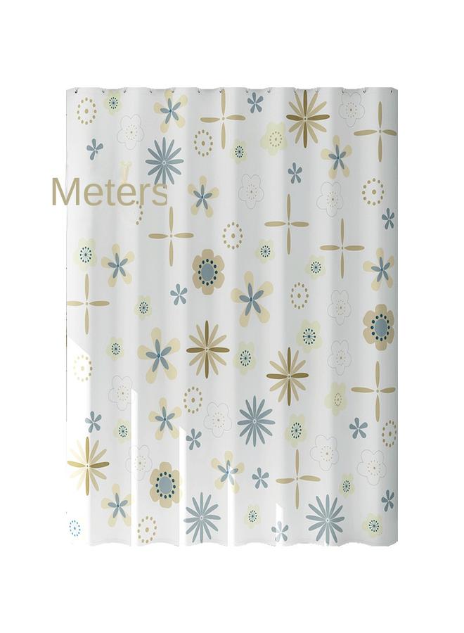 Bluejw Bathroom Thickened Peva Shower Curtain Waterproof Mildew-proof Shower Curtain Rod Suit Waterproof Cloth Punch-free Bathroom Partition Curtain - Image 5