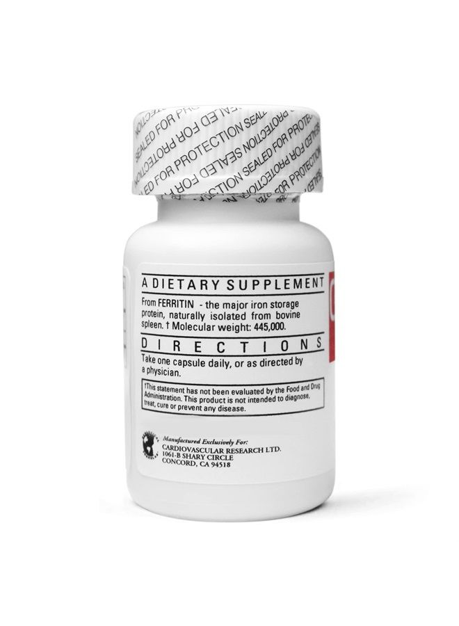 Cardiovascular Research مكمل الحديد فيريتين للنساء والرجال 5 ملغ 120 كبسولة - عبوة توفير 2 - Image 2