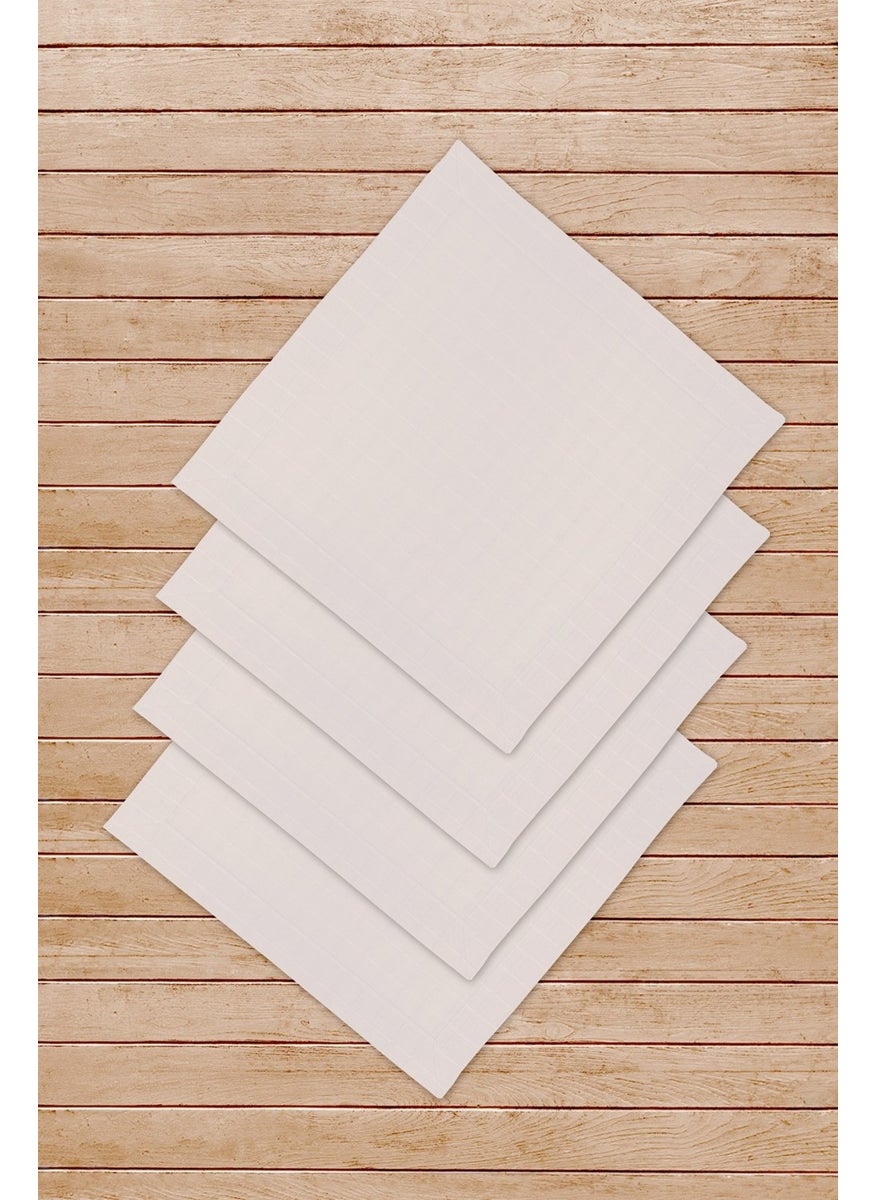 Ödel Home Odel Home Buldan Fabric Square Textured Napkin - Set of 4  - Image 2