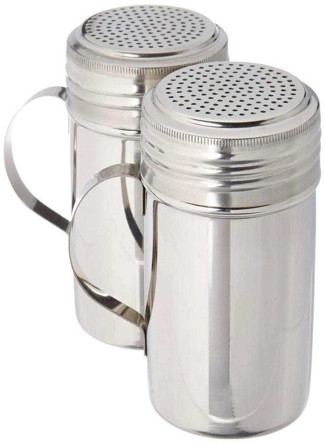 Great Credentials Stainless Steel Versatile Dredge Shaker, Salt, Sugar, Shakers 10 Oz. Each Set of 2 - Image 1