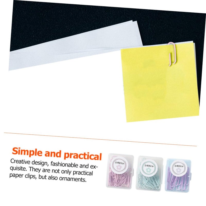 Macaron Colored Metal Paper Clips Set 150 Pieces 50mm For Office School Supplies - Image 5
