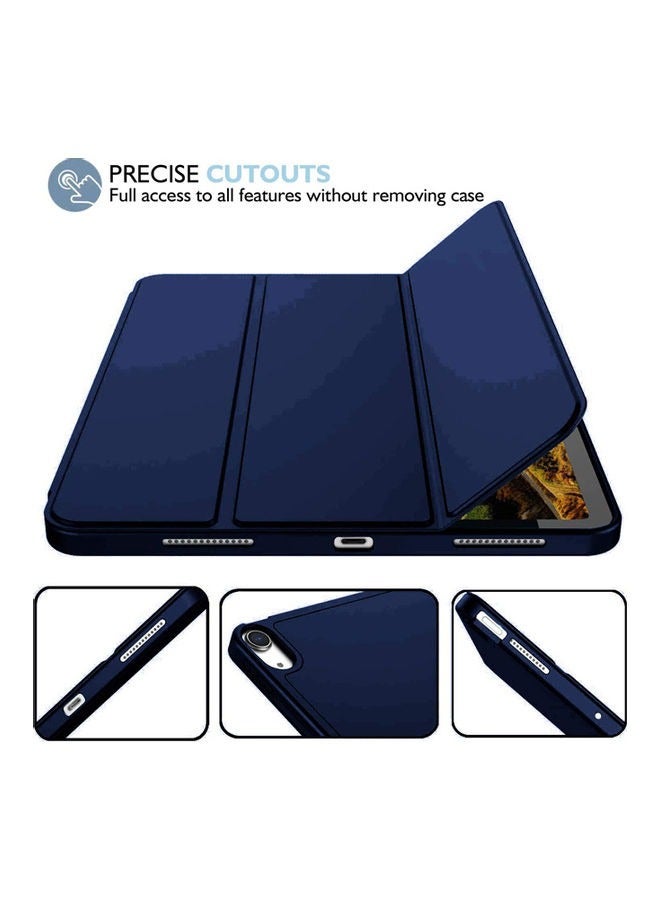 Case Compatible with iPad Air M2 11 inch/iPad Air 6 2024 / iPad Air 5 2022 / Air 4 Case 10.9 Inch with Pencil Holder, Trifold Stand Thin Protective Case with Soft TPU Back, Blue - Image 3