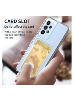 Generic Clear Wallet Phone Case for Samsung Galaxy A23 5G/4G Upgrade Card Slot Case Slim Fit Protective Soft TPU Shockproof Cover with Cute Card Holder - Transparent  - Image 3