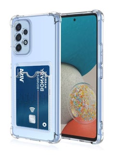 Generic Clear Wallet Phone Case for Samsung Galaxy A23 5G/4G Upgrade Card Slot Case Slim Fit Protective Soft TPU Shockproof Cover with Cute Card Holder - Transparent  - Image 1