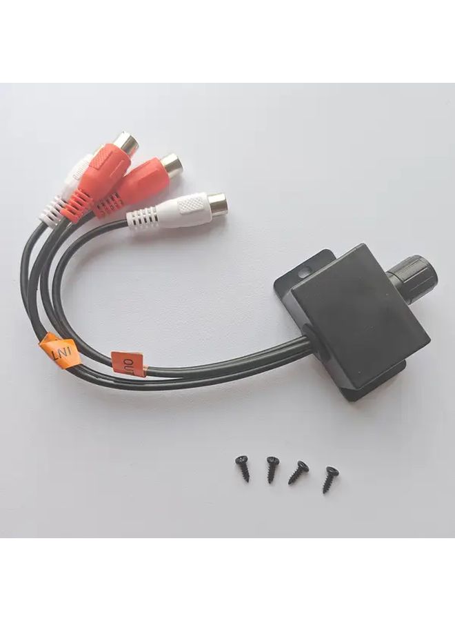 Car Audio Volume Control With RCA Input And Output Dual Channel Audio Control Car Stereo Subwoofer Speakers System 1 Piece - Image 1