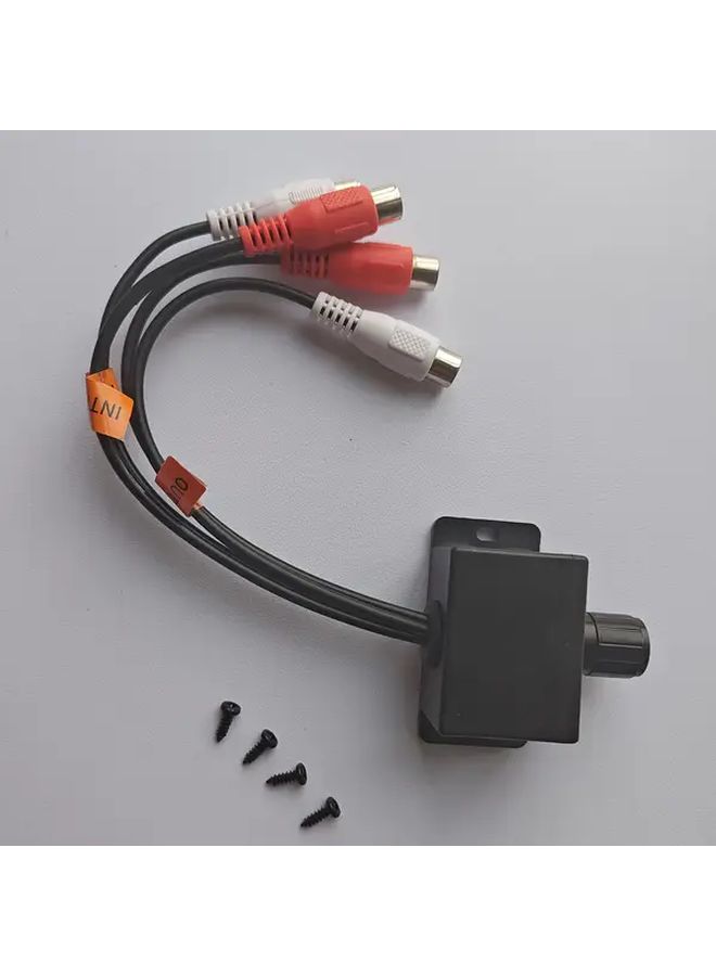 Car Audio Volume Control With RCA Input And Output Dual Channel Audio Control Car Stereo Subwoofer Speakers System 1 Piece - Image 3