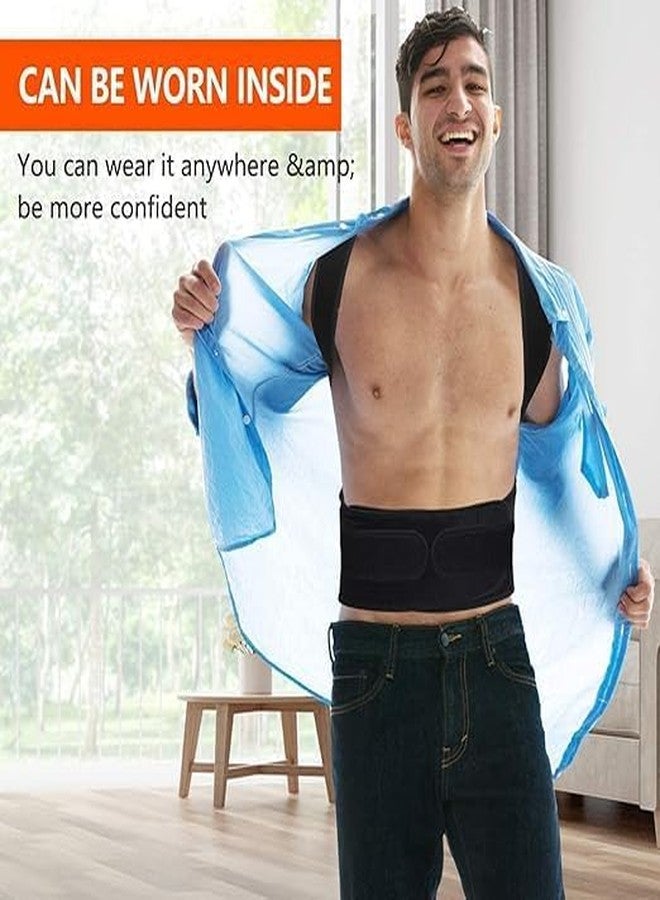 ALN® Premium Posture Corrector belt correct shoulder alignment | Lower Back Pain Relief Spine alignment| Universal size | wear while working on laptops, driving cars | Adjustable Back brace - Image 3