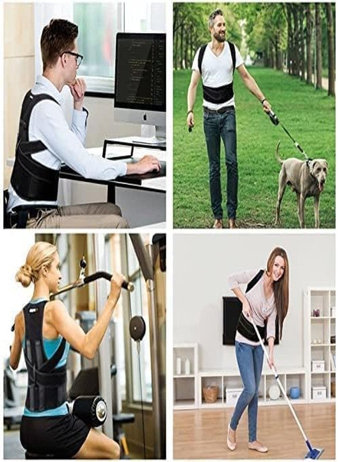 ALN® Premium Posture Corrector belt correct shoulder alignment | Lower Back Pain Relief Spine alignment| Universal size | wear while working on laptops, driving cars | Adjustable Back brace - Image 2