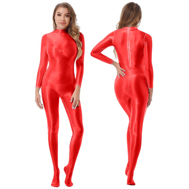 Selling Tights Women'S Half-Bag Jumpsuit Zentai Solid Color Clothes Dance Clothes Stage Performance Clothes - Image 5