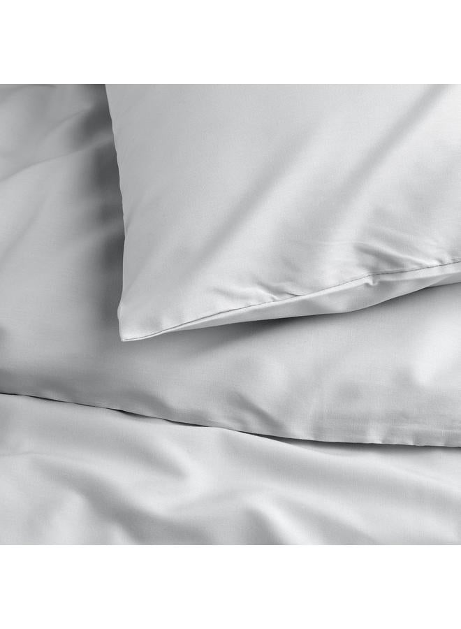 erorex Duvet Cover And 2 Pillowcases Grey 240X220/50X80 Cm - Image 4