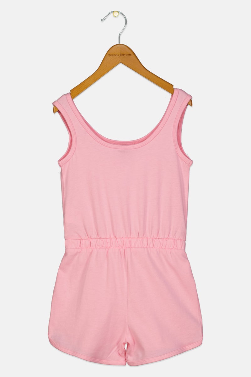 PUMA Kids Girl Sportswear Fit Sleeveless Outdoor Rompers, Pink - Image 3